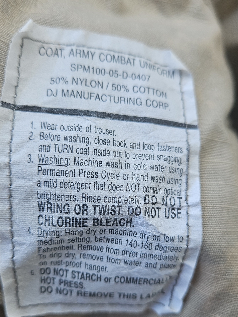 Men's Military-Style Digital Camo Field Jacket - Gray/Tan - Picture 4 of 4